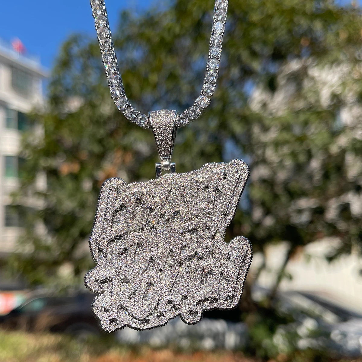 Iced Out Loyalty Over Royalty Pendant