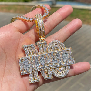 Iced Out No Excuse Necklace Pendant