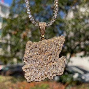 Iced Out Loyalty Over Royalty Pendant