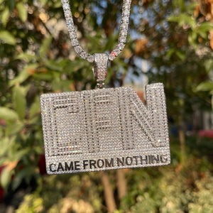 Iced Out Came From Nothing Pendant